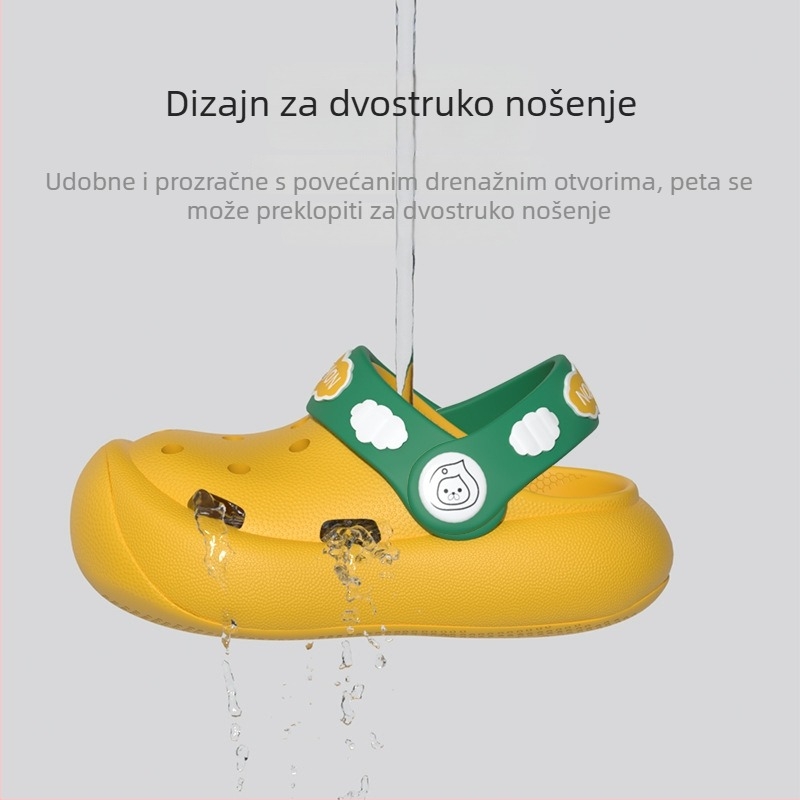 Dječje sandale s rupama, prozračne, s EVA protukliznom podlogom, uzrast 1–3 godine