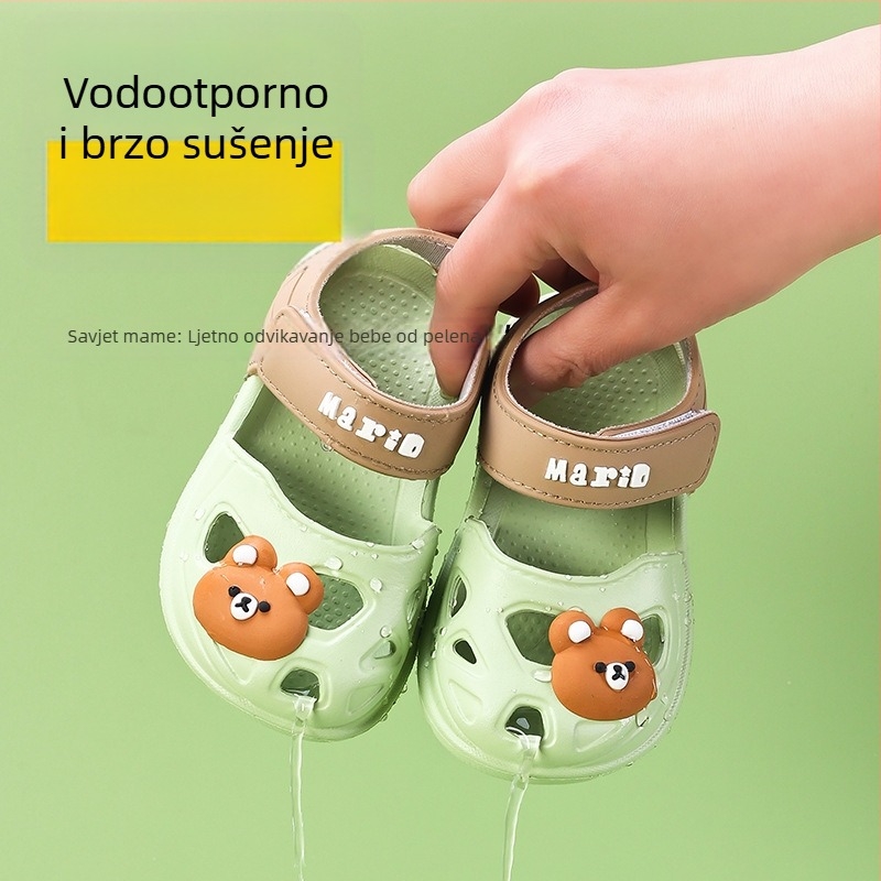 Dječje sandale za djevojčice s motivom crtanog filma i cvijećem, prozračne, protuklizne, zatvaranje na Velcro