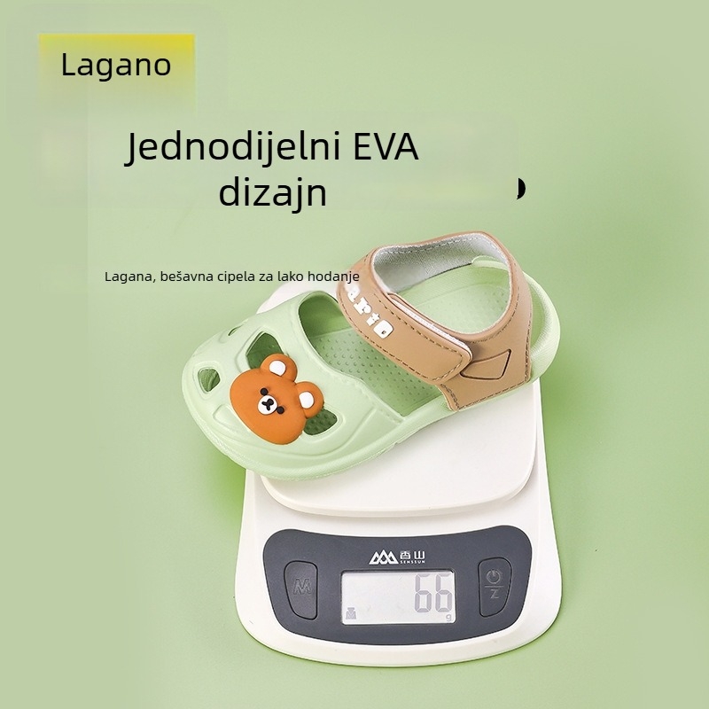 Dječje sandale za djevojčice s motivom crtanog filma i cvijećem, prozračne, protuklizne, zatvaranje na Velcro