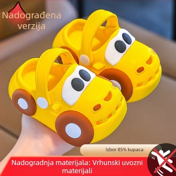 Unutarnje vodootporne sandale s zaštitnim prstom za bebe i djecu, prozračne EVA sandale za plažu, uzrast 2–7 godina