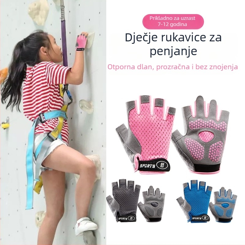Rukavice za penjanje s prstima – za vanjske sportove, protivklizne, prozračne, otporne na habanje
