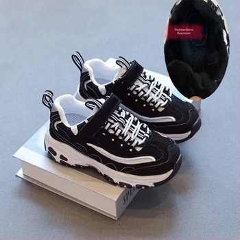 Dječje tenisice u stilu daddy shoes – gornji dio koža + mrežica, EVA potplat s protukliznim uzorkom, prednje vezivanje, prozračne, proljeće-jesen, dob 4-16