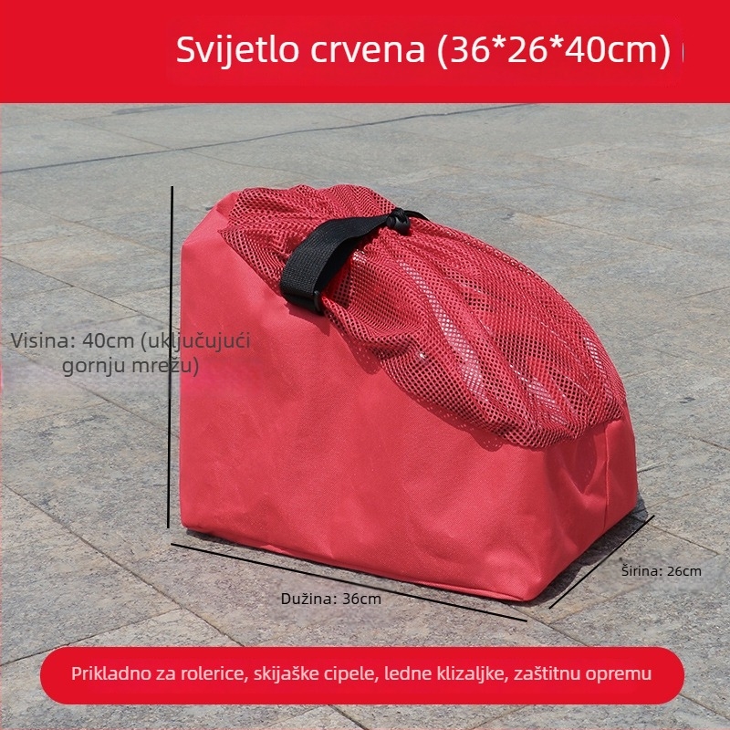Kaixiu Torba za skijaške cipele i rolanje — prozračna torba za pohranu i organizator za djecu