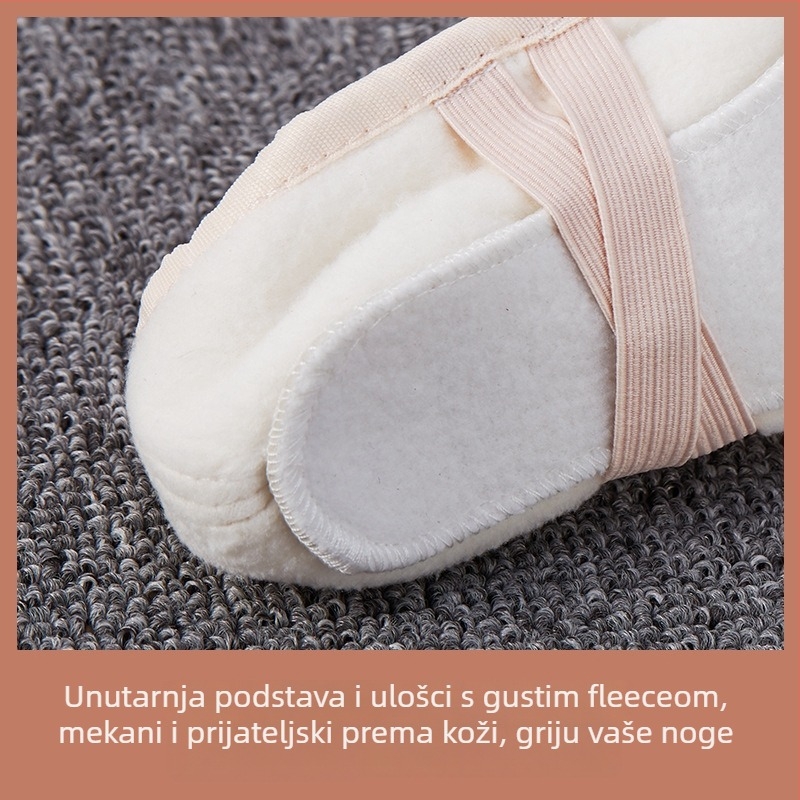 Dječje plesne cipele, platnena gornja, kožna potplata, debeli dizajn, za balet, moderni i latino ples