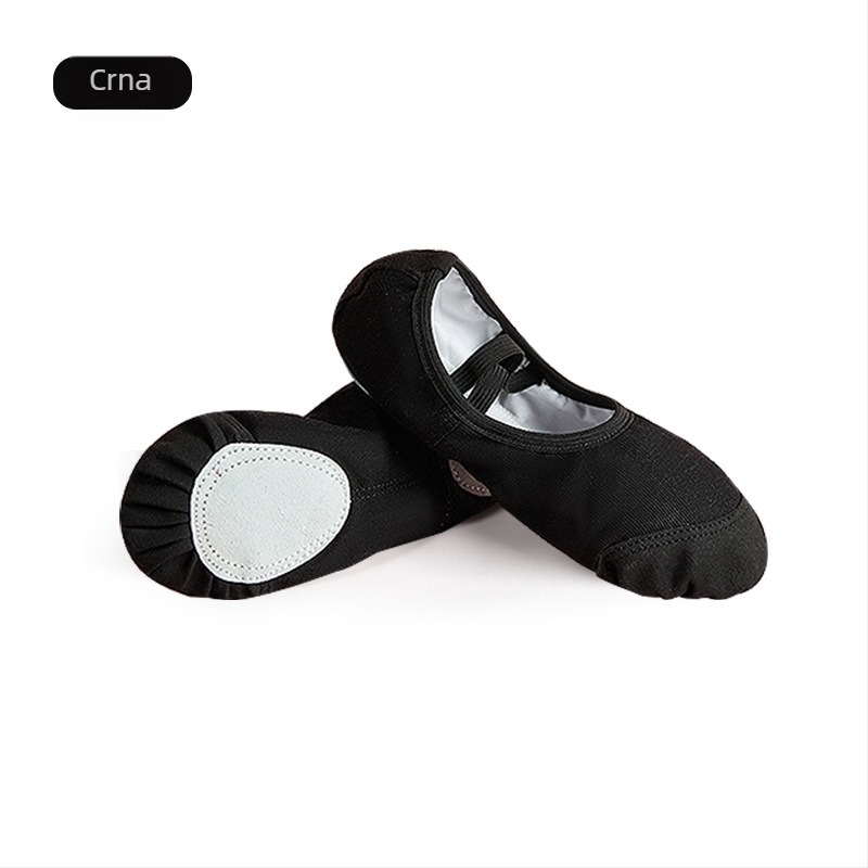 Dječje plesne cipele, gornji dio od platna, potplat od teleće kože, prozračne i lagane, za balet