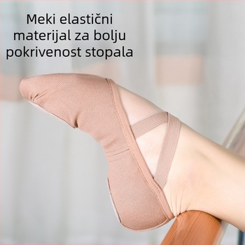 Unisex baletne cipele – gornji dio od Lycra, kožna potplata