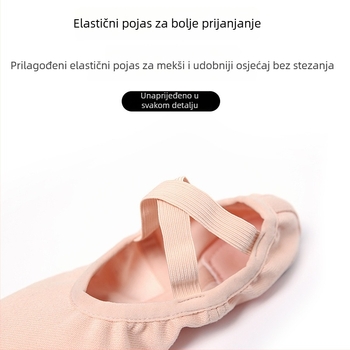 Unisex baletne cipele – gornji dio od Lycra, kožna potplata