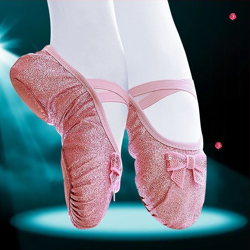 Dječje baletne cipele za djevojčice, mekani potplat, pamuk gornji dio, za plesnu vježbu