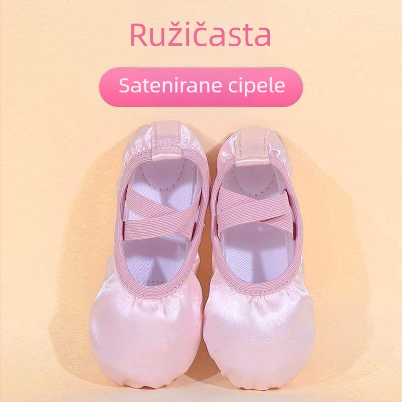 Dječje plesne cipele za djevojčice, gornji materijal svila, mekana potplata, stil princeze, ples Pekinške opere (Dob: 2 godine; Gornji dio: svila; Meka potplata; Stil: princeza; Ples: Pekinška opera)