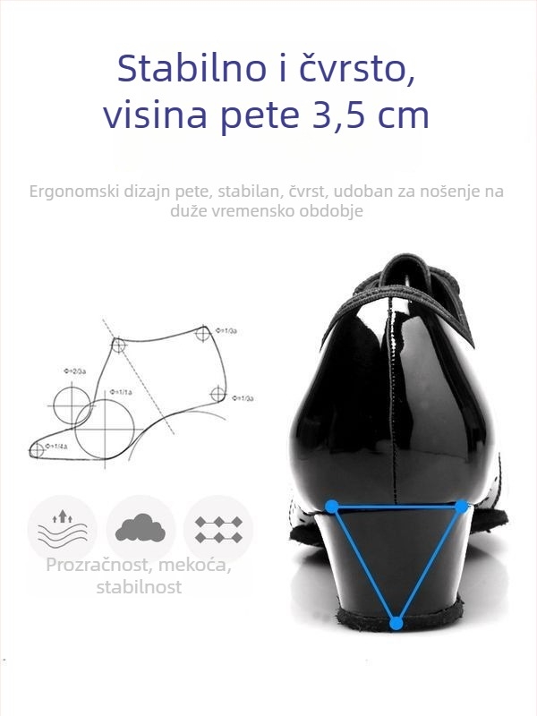 Latin i moderni plesni cipele za muškarce, dječake i djecu — potplat MD; spol: muški; dob: 0–1 godina