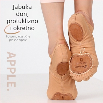 Unisex baletanke s mekanom potplatom za kineski klasični ples – baletna praksa za djecu i odrasle (Potplat: MD; Upotreba: Baletna praksa)