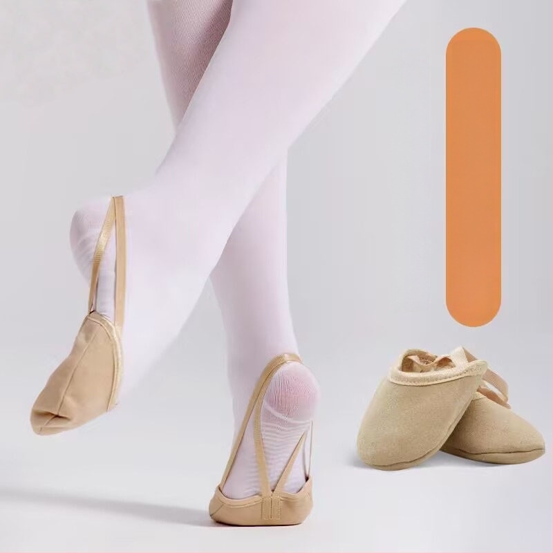 Dječje plesne cipele – gornji dio od platna, potplat od kože, lagane i prozračne, balet i moderni ples