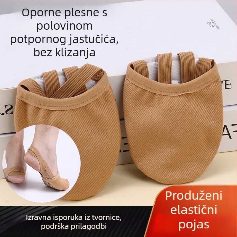Dječje plesne cipele od elastične tkanine, baletne cipele s PU mekim potplatom, protuklizne za trening, unisex