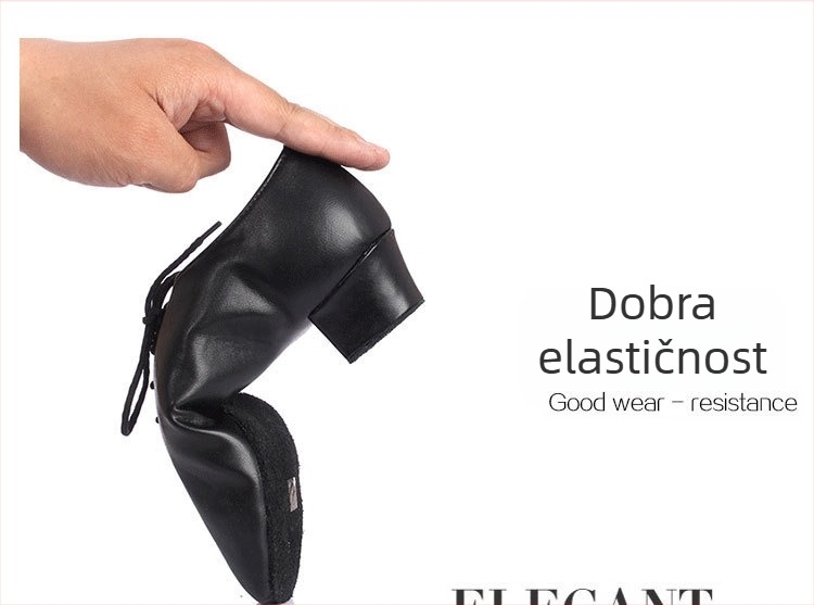 Cipele za latino ples, unisex za odrasle, gornji materijal sintetička koža, potplat koža