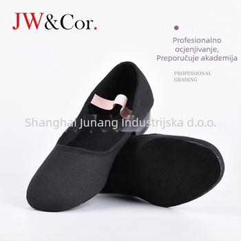 Platnene baletne cipele | Unisex, odrasli, Za balet, Gornji dio: platno, Srednja debljina