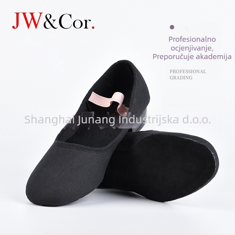 Platnene baletne cipele | Unisex, odrasli, Za balet, Gornji dio: platno, Srednja debljina