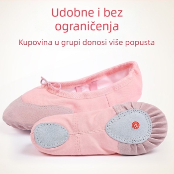Tanečoke cipele za vježbanje – gumom potplatu, kožni vrh prsta, dizajn mačjih šapa, za žene, balet/moderni stil