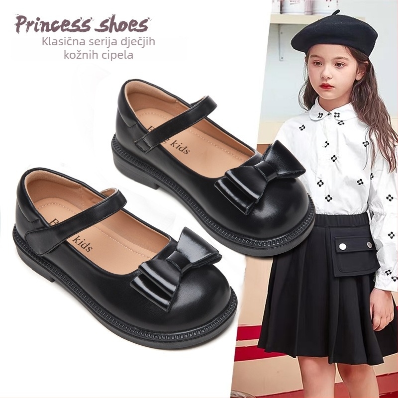 Dječje Mary Jane cipele za djevojčice, mekana potplata, Velcro zatvaranje, prinčevski stil, sintetički gornji dio, ljetno izdanje 2025