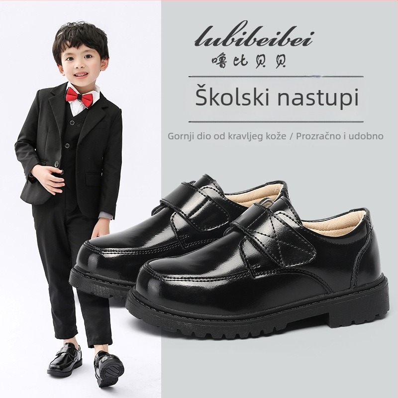 Dečje izvedbene cipele od sintetičke kože, niski gornji dio, korejski stil, Purple Bei Bei
