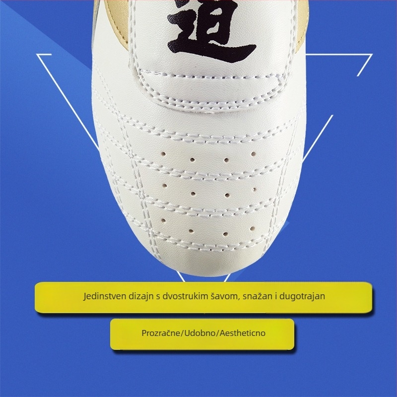 Dječje tenisice za unutarnji fitness, s Velcro zatvaračem, dišuće, lagane, protuklizne, potplat od goveđih tetiva