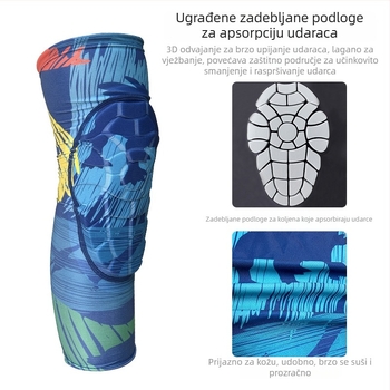 Dječje koljenaste zaštite za košarku, mladežničke koljenaste zaštite, zaštita za lakat za nogomet, zaštita koljena pri padovima za biciklizam i rolanje na kotačima