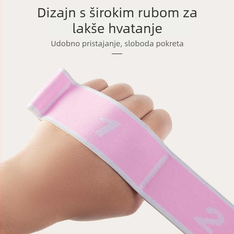 Joga elastični trak za istezanje - visokouelastični najlonsko-lateks materijal, za odrasle i djecu, za fitness i plesne pokrete