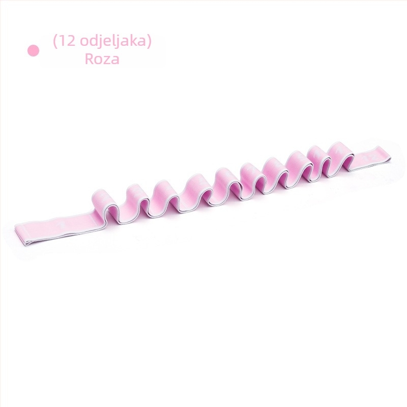 Joga elastični trak za istezanje - visokouelastični najlonsko-lateks materijal, za odrasle i djecu, za fitness i plesne pokrete