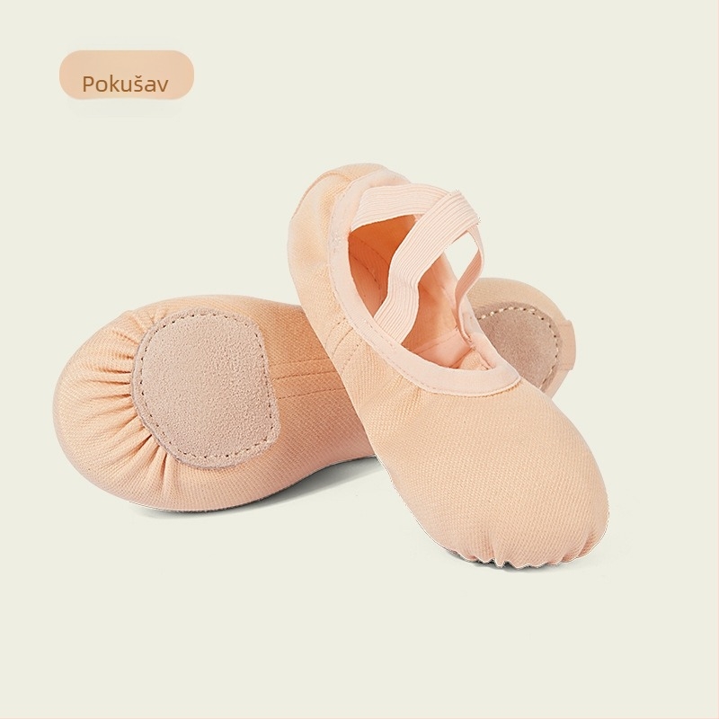 Unisex plesne cipele s mekanom potplatom, prozračne, lagane, otporne; za balet i moderan ples za odrasle.