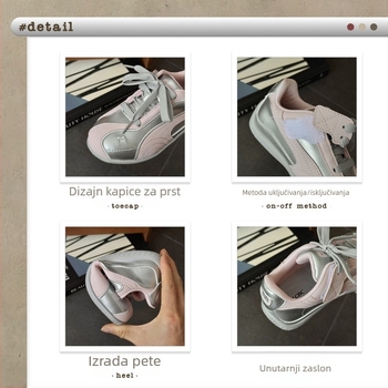 Unisex dječje tenisice za trčanje s Velcro kopčom, gornji dio od kože i velura, gumena potplata, prozračnost i ublažavanje udaraca