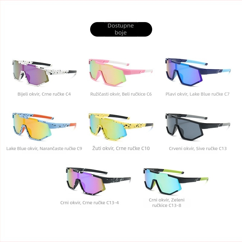 Dječje sunčane naočale s silikonskim okvirom, polarizirane TAC leće, UV400 zaštita, puni okvir (Polarizirane TAC leće; Silikonski okvir; UV400 zaštita; Puni okvir)