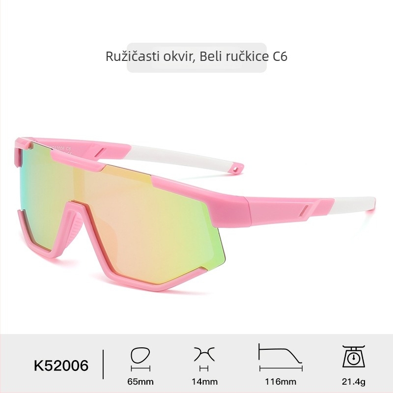 Dječje sunčane naočale s silikonskim okvirom, polarizirane TAC leće, UV400 zaštita, puni okvir (Polarizirane TAC leće; Silikonski okvir; UV400 zaštita; Puni okvir)