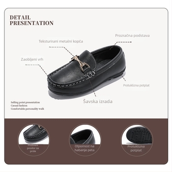 Muške kožne tenisice s mekim potplatom, britanski stil, gornji dio od kravlje kože, EVA ulošak, gumeni potplat