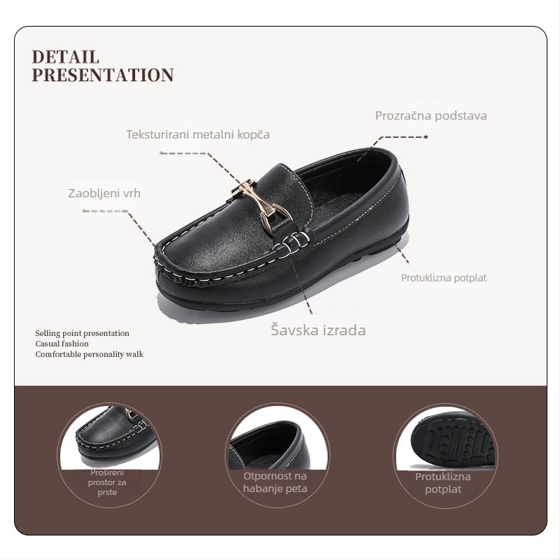 Muške kožne tenisice s mekim potplatom, britanski stil, gornji dio od kravlje kože, EVA ulošak, gumeni potplat