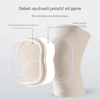 Deblji koljeni zaštitnik s spužvom – unisex zaštita koljena za ples, jogu, rolanje i sport
