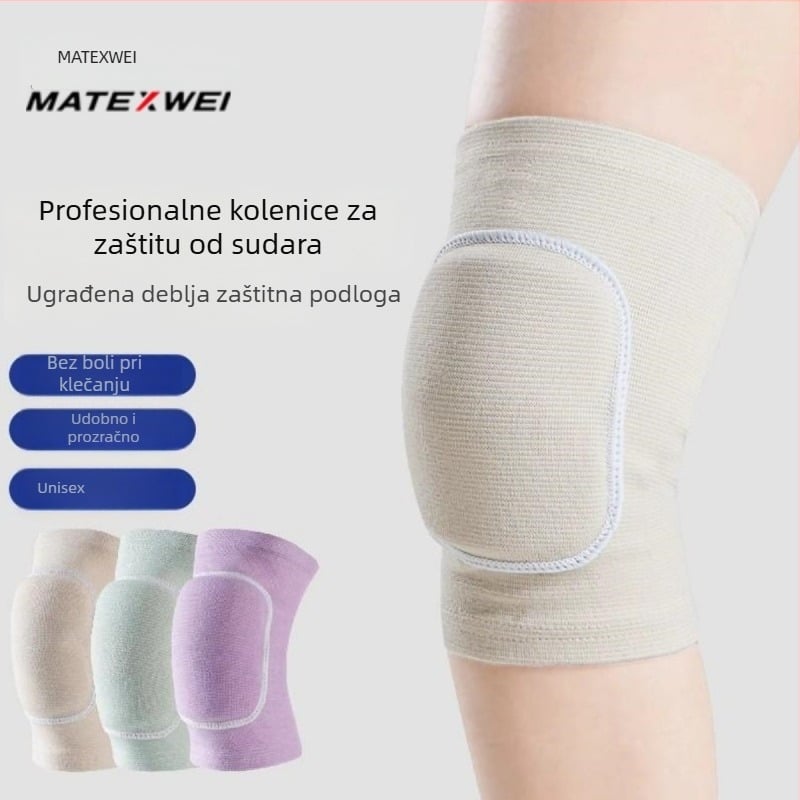 Deblji koljeni zaštitnik s spužvom – unisex zaštita koljena za ples, jogu, rolanje i sport