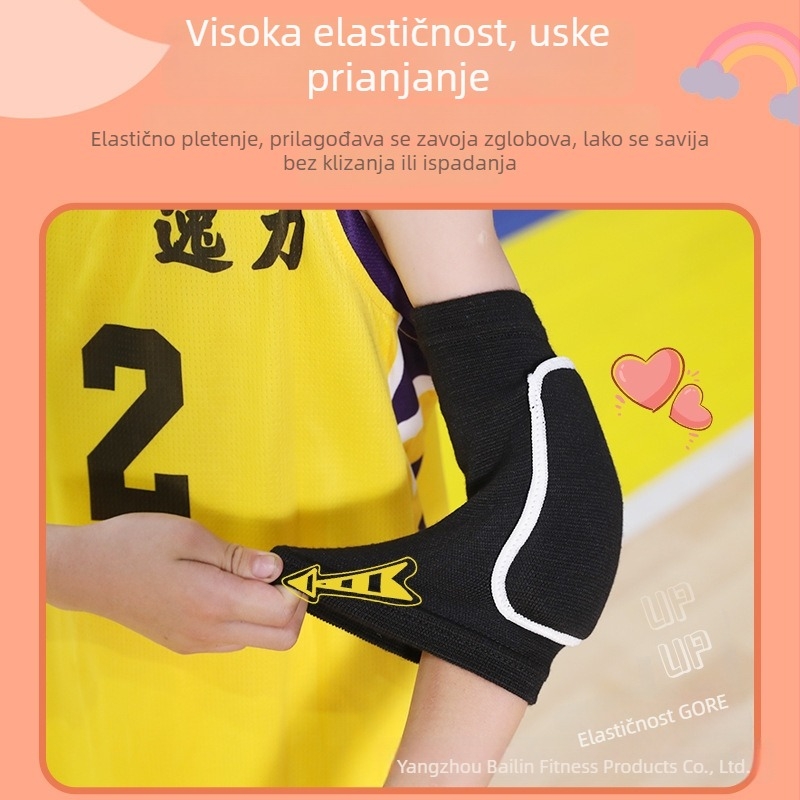 Pleten zaštitne jastučiće za laktove i koljena za djecu s debelim pjenastim jastučićima – za ples, košarku, biciklizam i skejting – komplet zaštite, na veliko