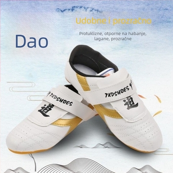 Taekwondo indoor tenisice za odrasle muškarce – lagane, protivklizne, otporne na habanje; gornji dio PU, đon od gume