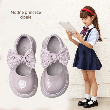 Dječje cipele od sintetičke kože za djevojčice, s Velcro zatvaračem, lagane, protuklizne, stil princeze