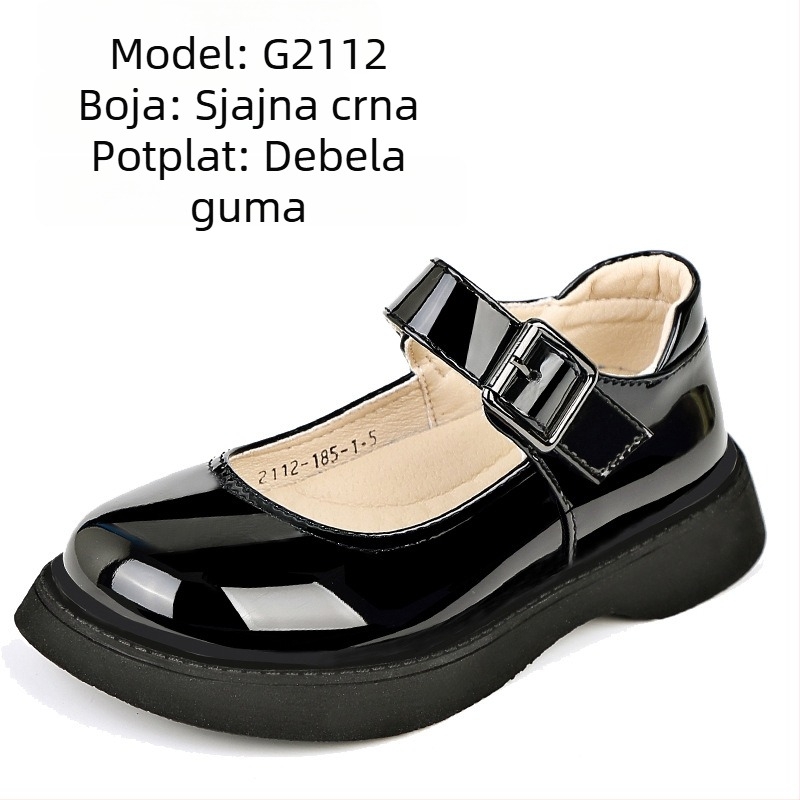 Dječje cipele od sintetičke kože za djevojčice, s Velcro zatvaračem, lagane, protuklizne, stil princeze