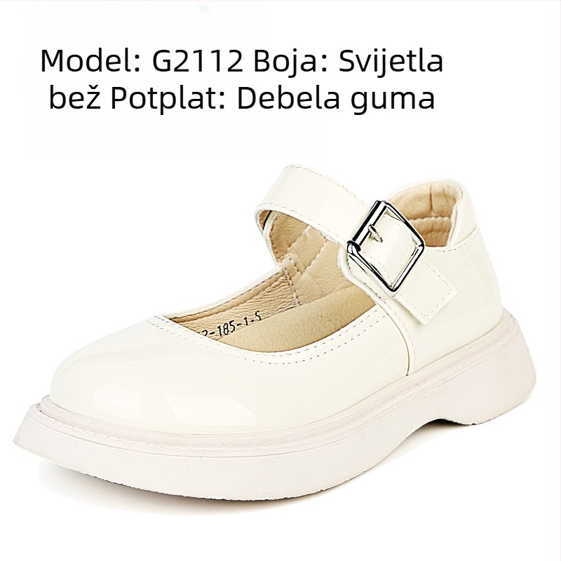 Dječje cipele od sintetičke kože za djevojčice, s Velcro zatvaračem, lagane, protuklizne, stil princeze