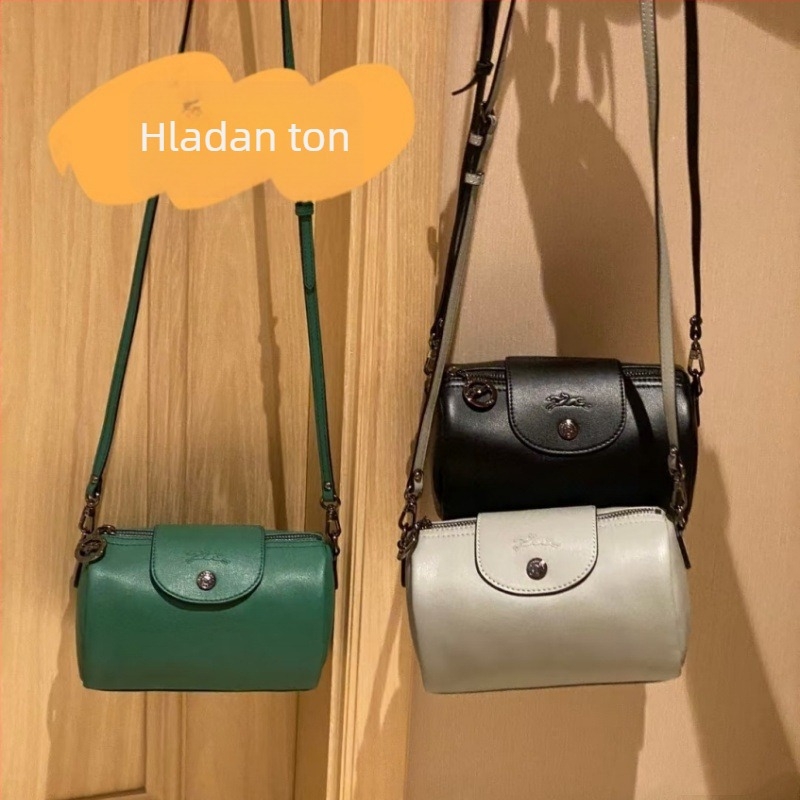 Mini cilindrična torba za nošenje preko ramena - PU, oblik jastuka, zatvaranje zipom, podstava od sintetičke kože, urbana jednostavnost