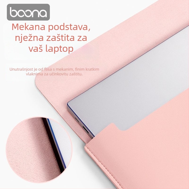 Zaštitna futrola za laptop - PU vanjski materijal, PU podstava, proljeće 2025 izdanje, za muškarce