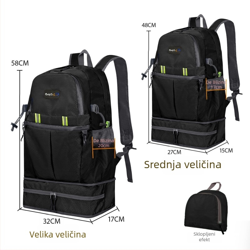 Planinarski ruksak velikog kapaciteta, vodootporan Oxford materijal, unisex, proljeće 2025