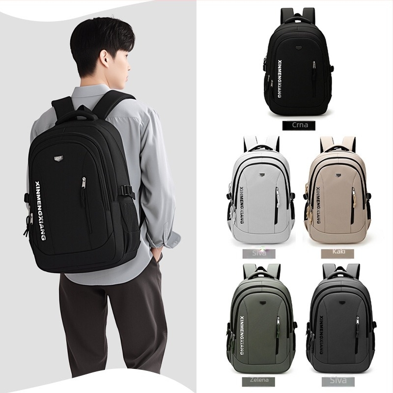 Ruksak – platno, 20–35 L, za 14-inčni laptop, proširiva, naramenica s zračnim jastučićem