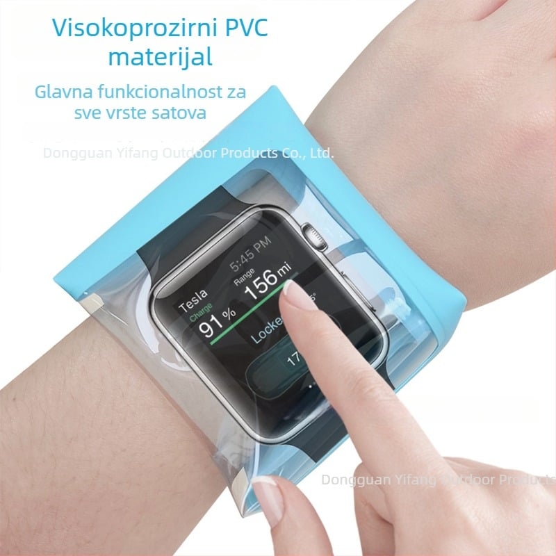 Vodootporna torbica za sat – PVC, samozatvarajuća, unisex, za ronjenje i plažu