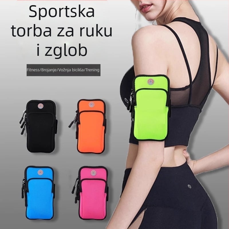 Torba za telefon na nadlakticu za trčanje – unisex, vanjski sportovi, držač na ruku