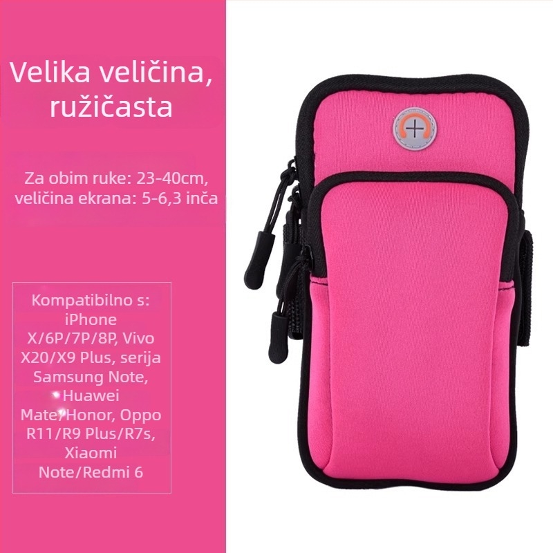 Torba za telefon na nadlakticu za trčanje – unisex, vanjski sportovi, držač na ruku
