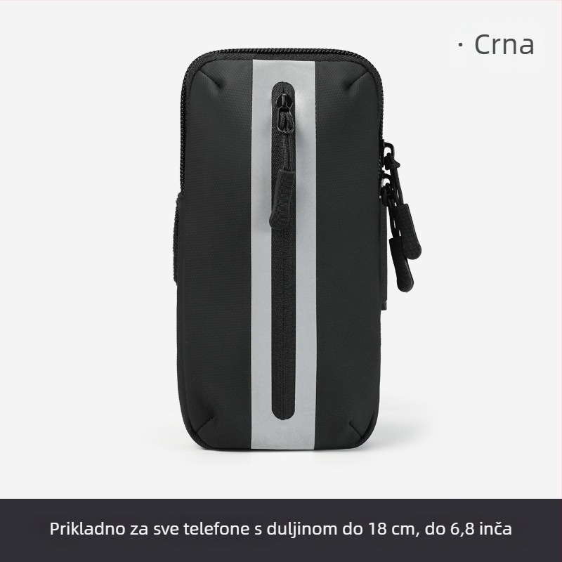 Torba za rame za telefon za trčanje (unisex) – Oxford tkanina, prozračna, vodootporna, ultralagana, podstava od poliestera