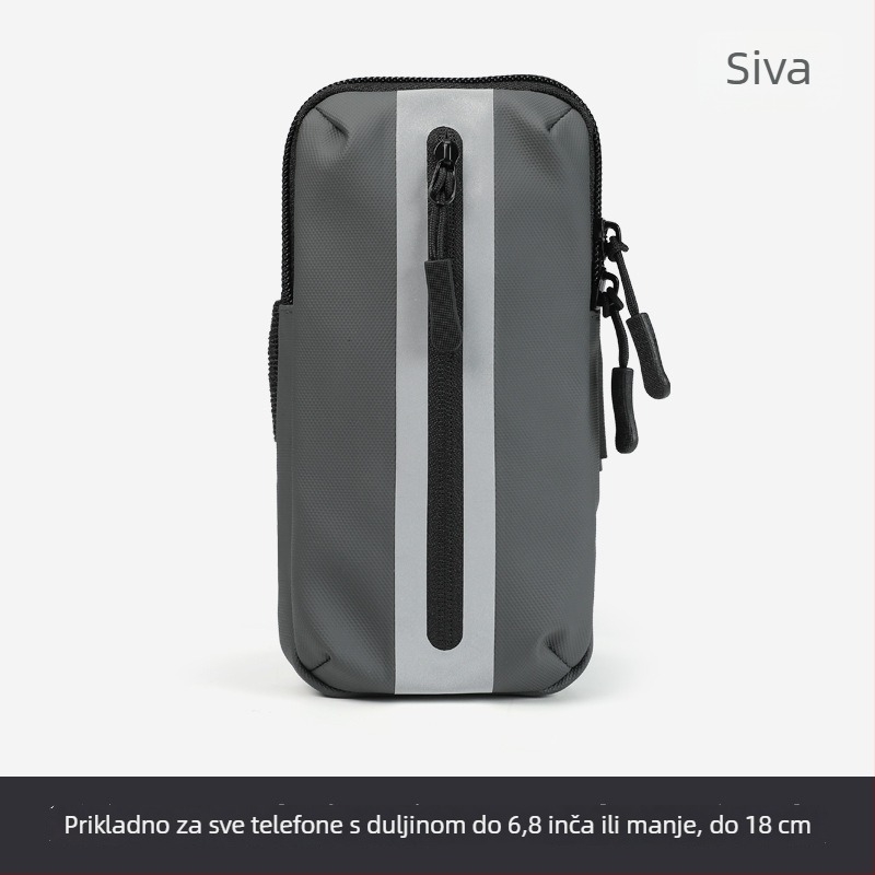 Torba za rame za telefon za trčanje (unisex) – Oxford tkanina, prozračna, vodootporna, ultralagana, podstava od poliestera