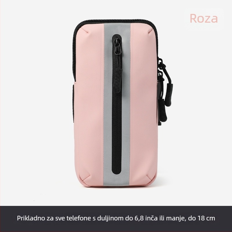 Torba za rame za telefon za trčanje (unisex) – Oxford tkanina, prozračna, vodootporna, ultralagana, podstava od poliestera